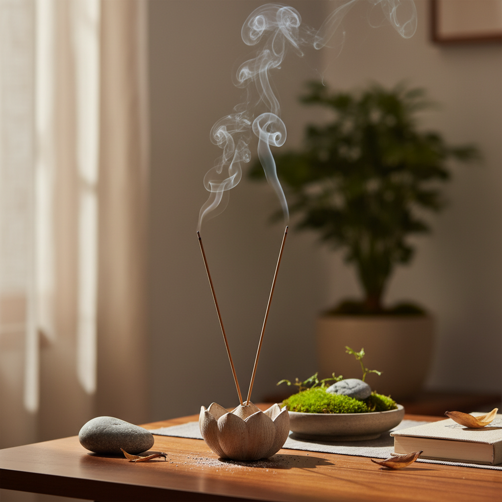 Incense Sticks Burning - Zen Atmosphere