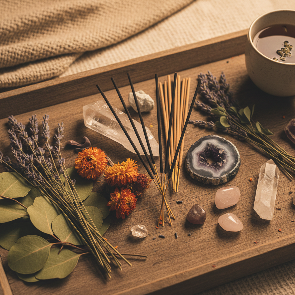 Incense Sticks Lifestyle - Wooden Tray